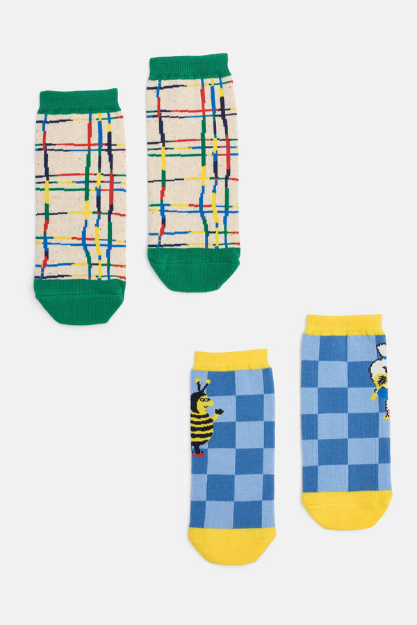 Gorman NZ - Believe Check Kids Socks - multi