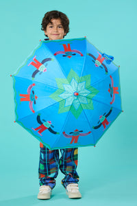 Gorman NZ - Monster Play Kids Umbrella - blue