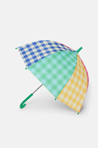 Gorman NZ - Gingham Splice Kids Umbrella - multi