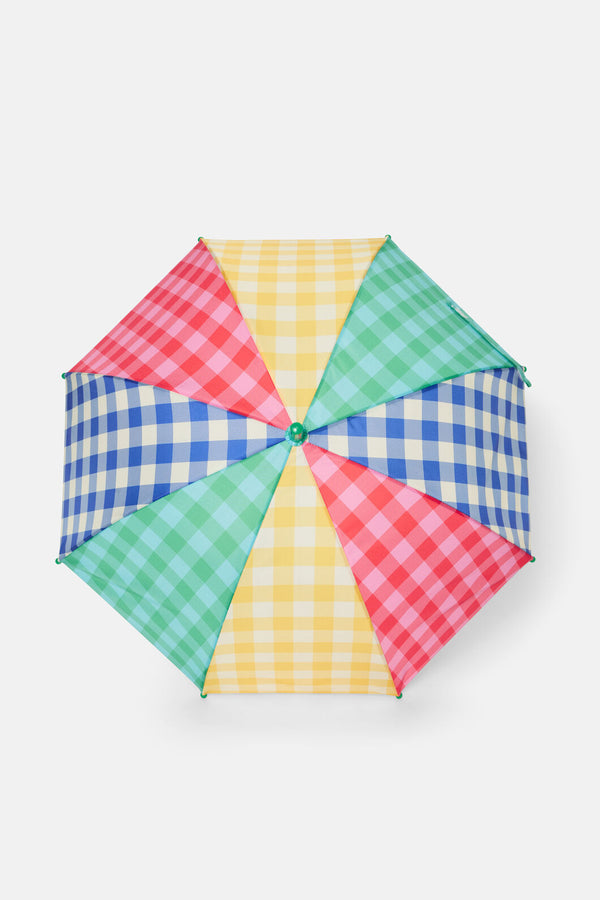 Gorman NZ - Gingham Splice Kids Umbrella - multi