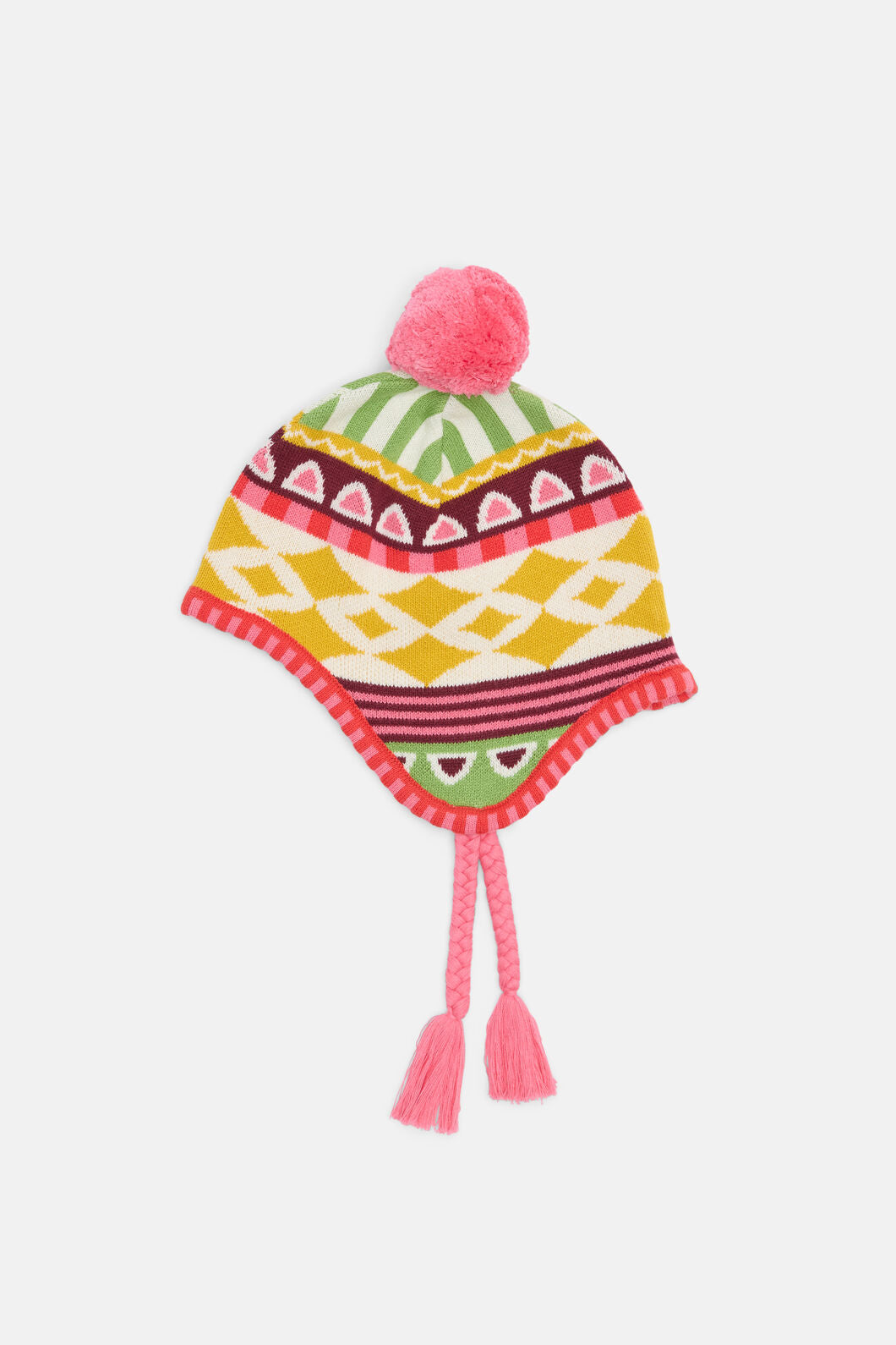 Gorman NZ - Abstract Kids Ear Flap Beanie - multi