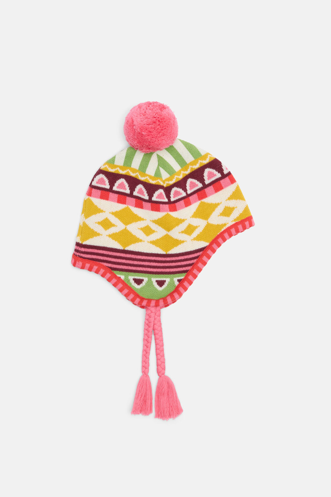Gorman NZ - Abstract Kids Ear Flap Beanie - multi