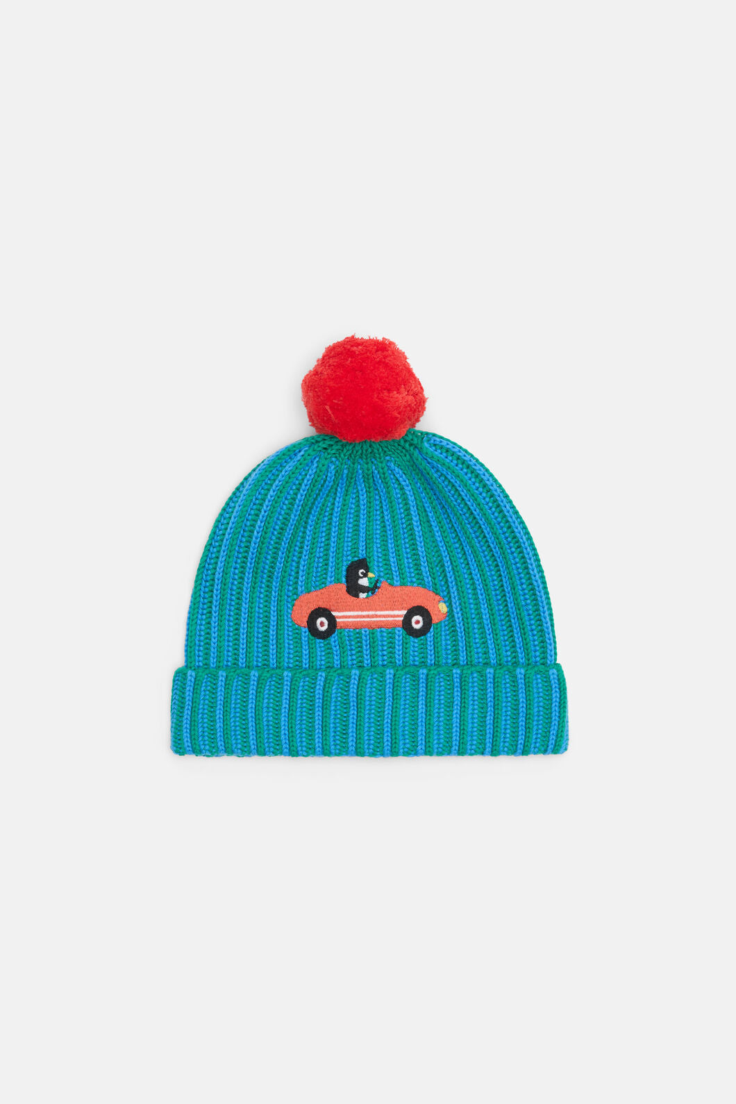 Gorman NZ - Multi Rib Cars Kids Beanie - green