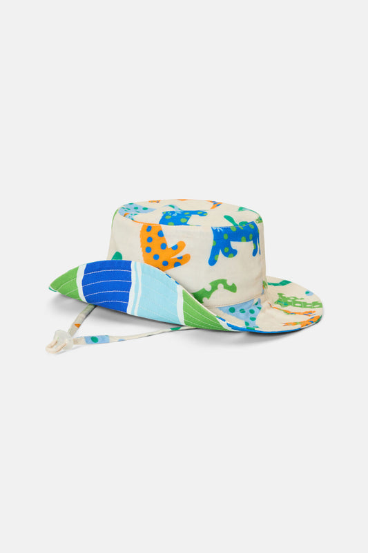 Gorman NZ - Spotty Cats Kids Hat - cream