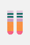 Gorman NZ - Pink Stripe Rib Kids Sock - multi