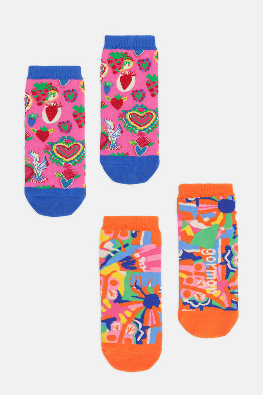 Gorman NZ - Botanic Kids Socks 2 PR 2-4 - print