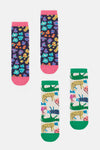 Gorman NZ - Leopards Sock 2Pr Pk - print