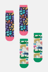 Gorman NZ - Leopards Sock 2Pr Pk - print