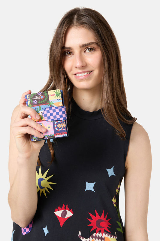 Gorman NZ - Luna Cirque Slim Fold Wallet - print