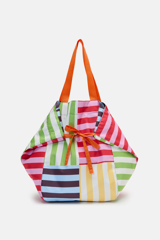 Gorman NZ - Luna Stripe Soft Fold Tote - print