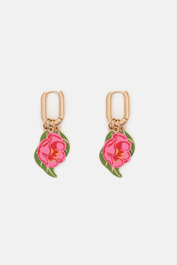 Gorman NZ - Plum Harvest Flower Earring - multi