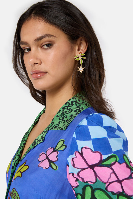 Gorman NZ - Branching Out Earrings Gold - multi