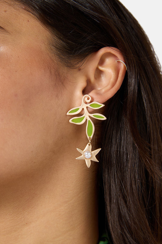 Gorman NZ - Branching Out Earrings Gold - multi