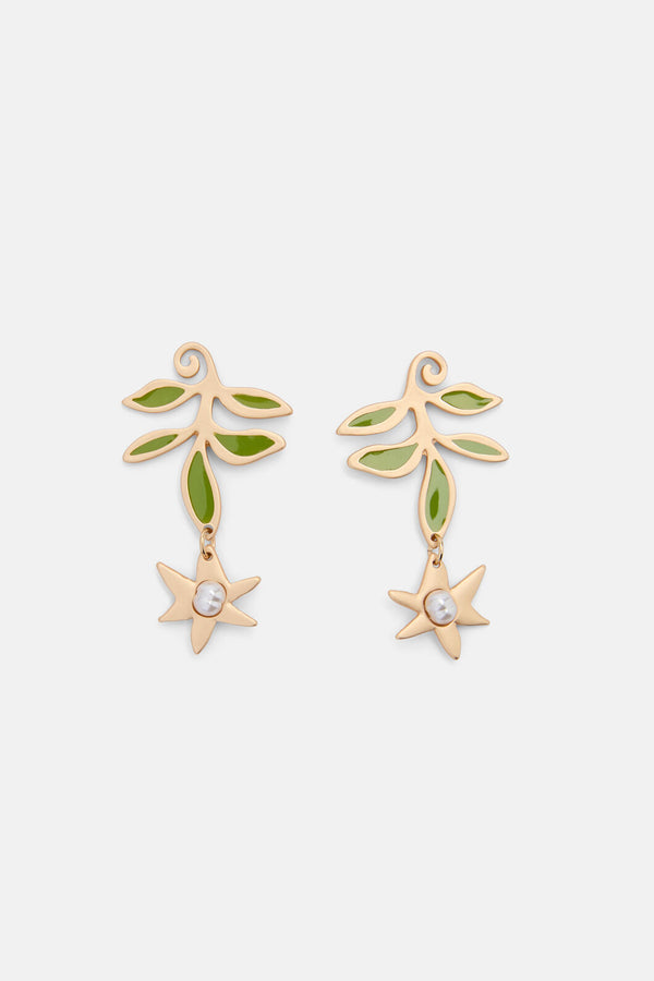 Gorman NZ - Branching Out Earrings Gold - multi