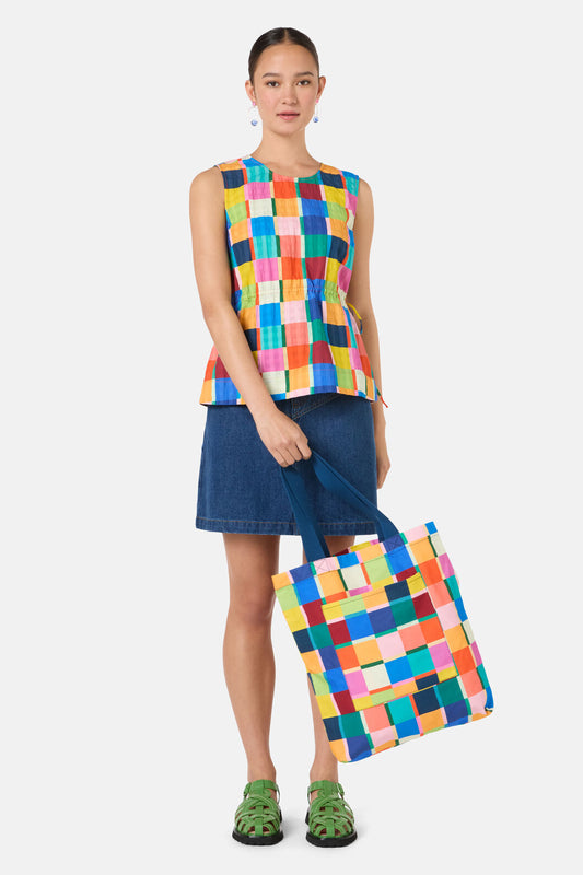Gorman NZ - Rhapsody Check Tote Rhapsody C - print
