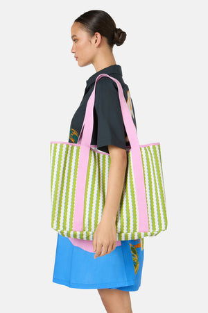 Gorman NZ - Natural Form Stripe Beach Tote - print