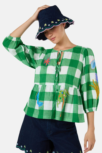 Gorman NZ - Greta Scallop Edge Bucket Hat - print