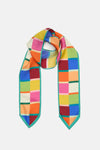 Gorman NZ - Rhapsody Check Silk Scarf - print
