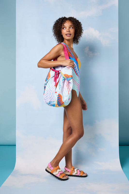 Gorman NZ - Past Lovers Soft Fold Tote - print
