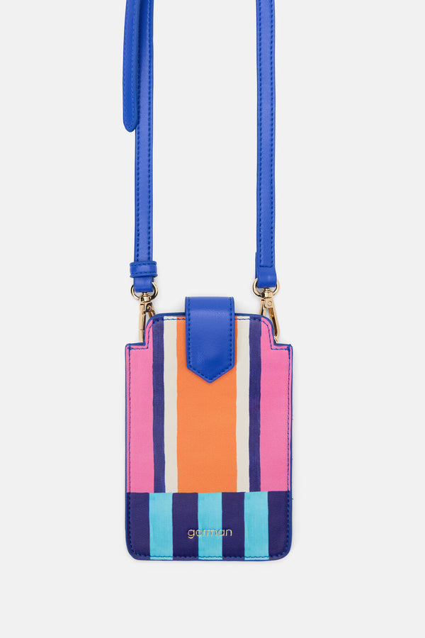 Gorman NZ - Holiday Multi Stripe Phone Bag - print