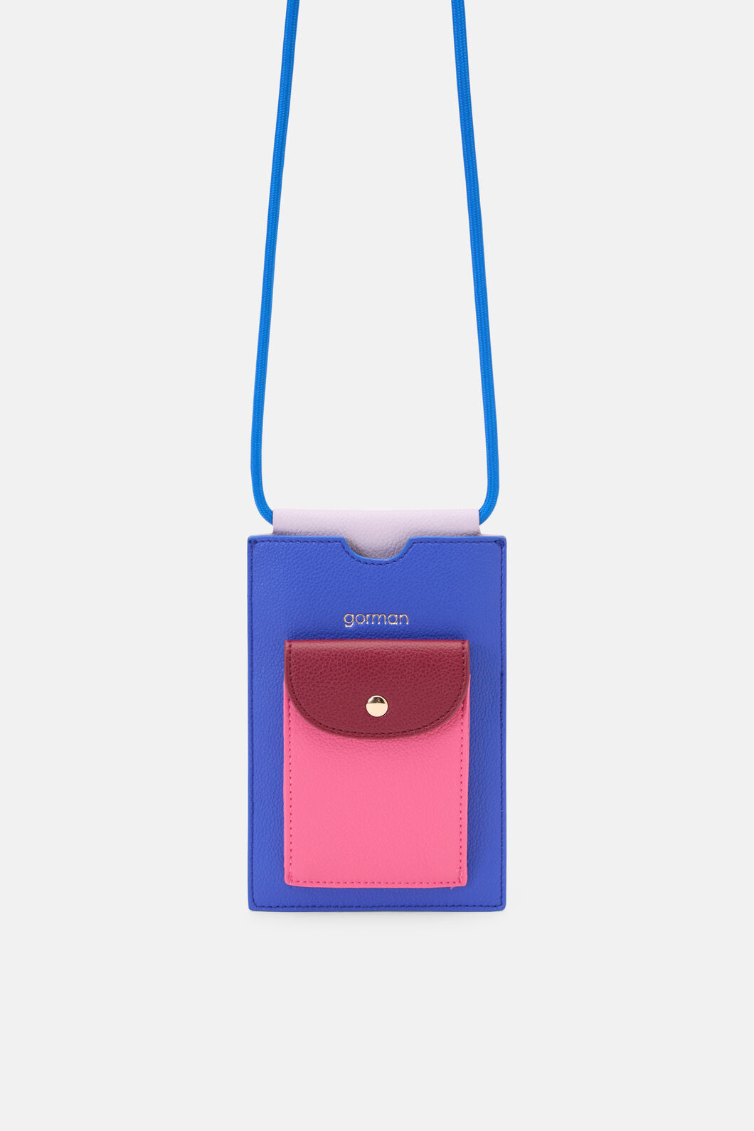 Gorman NZ - Blue Colour Block Phone Bag - blue