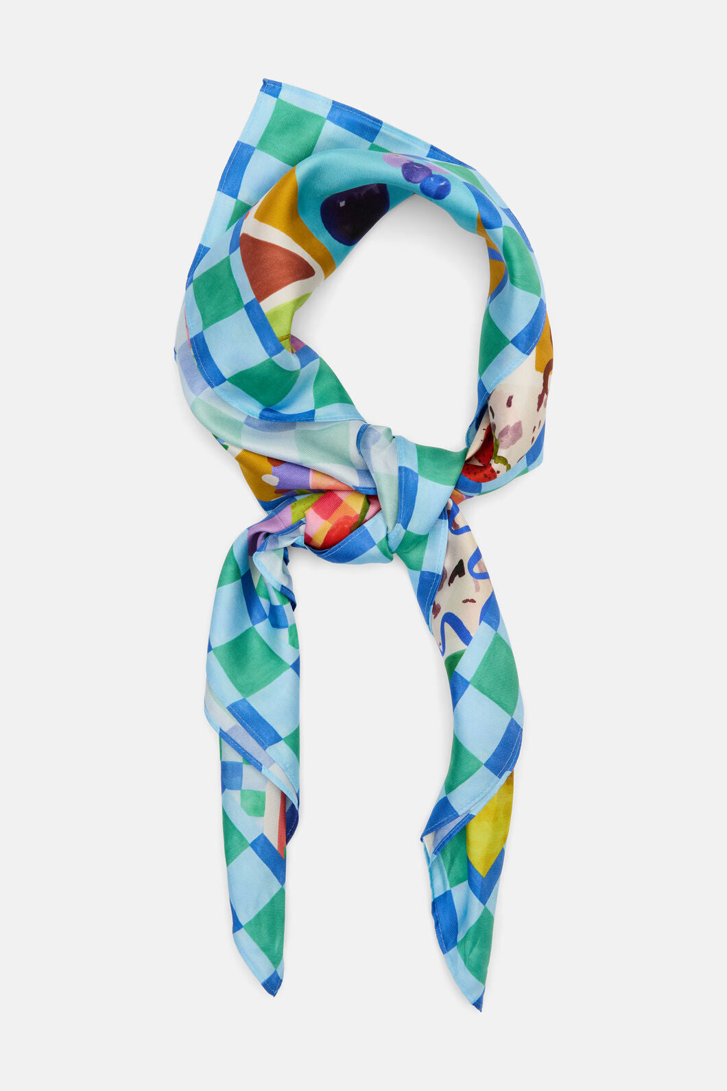Gorman NZ - Fruit Party Square Silk Scarf - multi