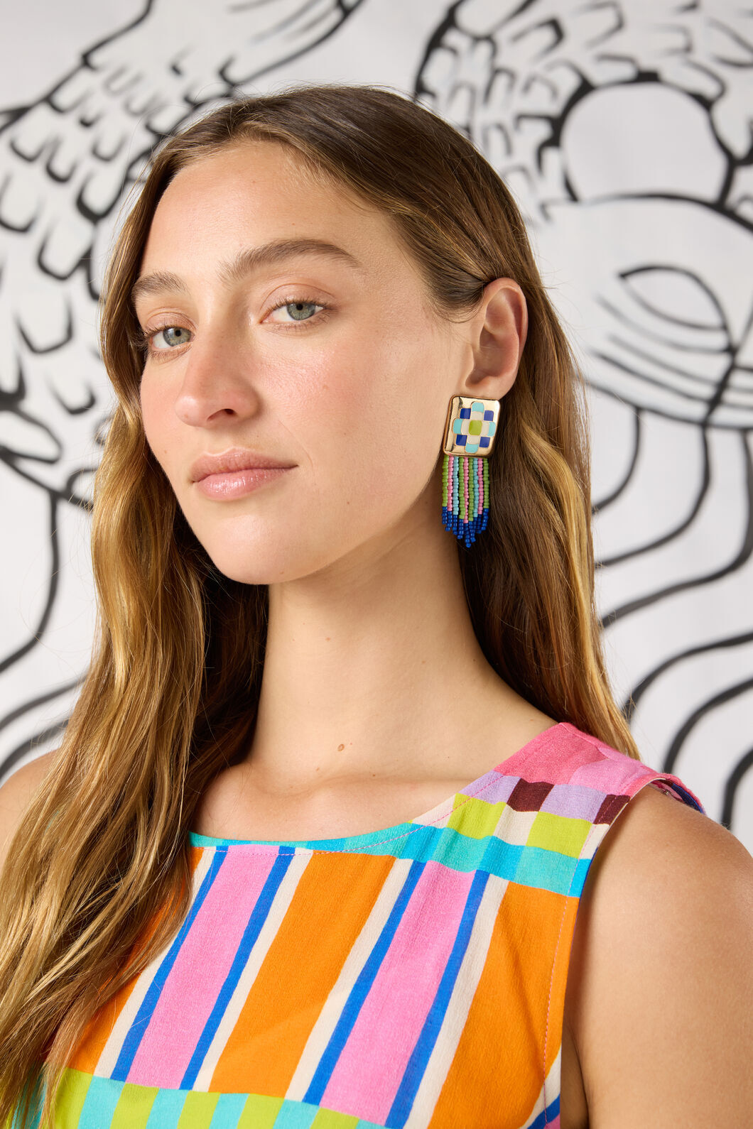 Gorman NZ - On Holiday Beaded Earring - multi