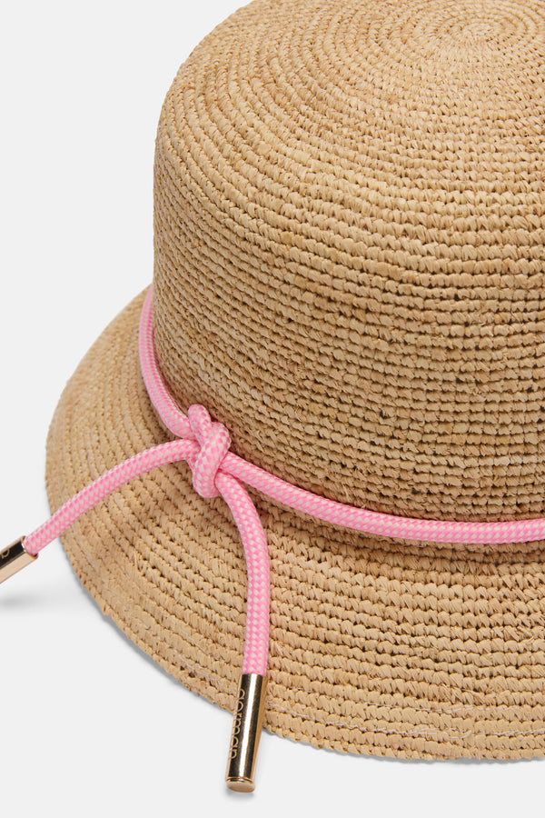 Gorman NZ - Clementine Raffia Bucket Hat - natural
