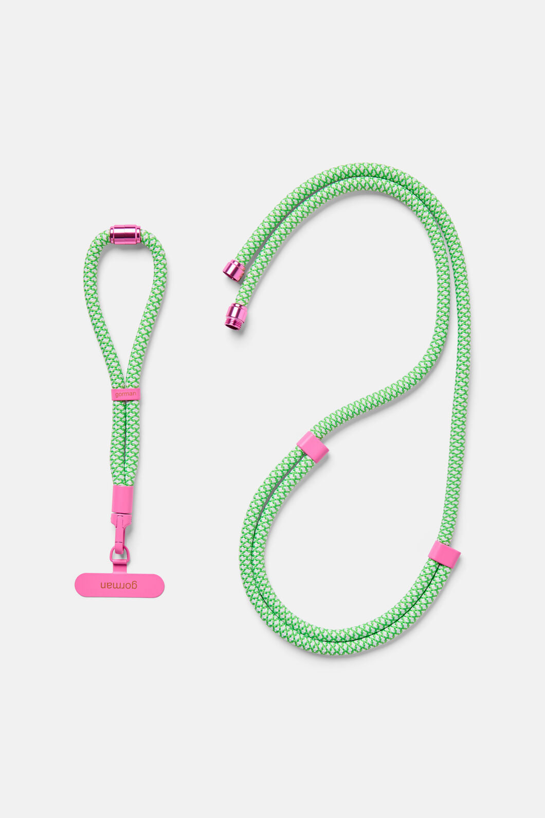 Gorman NZ - Phone Strap Green Pink - multi