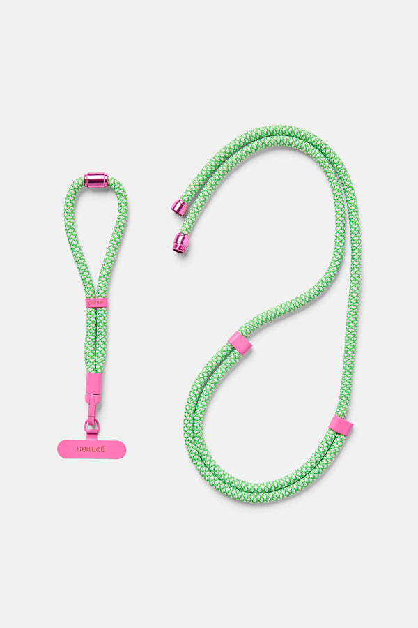 Gorman NZ - Phone Strap Green Pink - multi