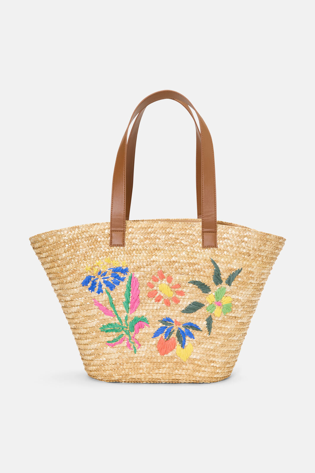 Gorman NZ - Stencil Garden Raffia Tote - multi