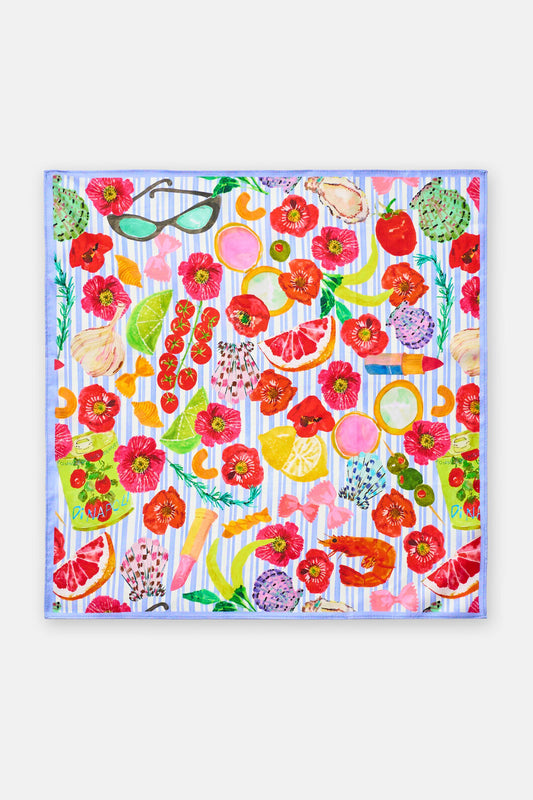 Gorman NZ - Antipasto Med Square Scarf - print