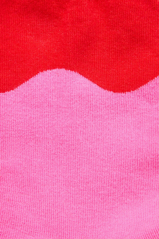 Gorman NZ - Wavy Crew Sock Pink - multi
