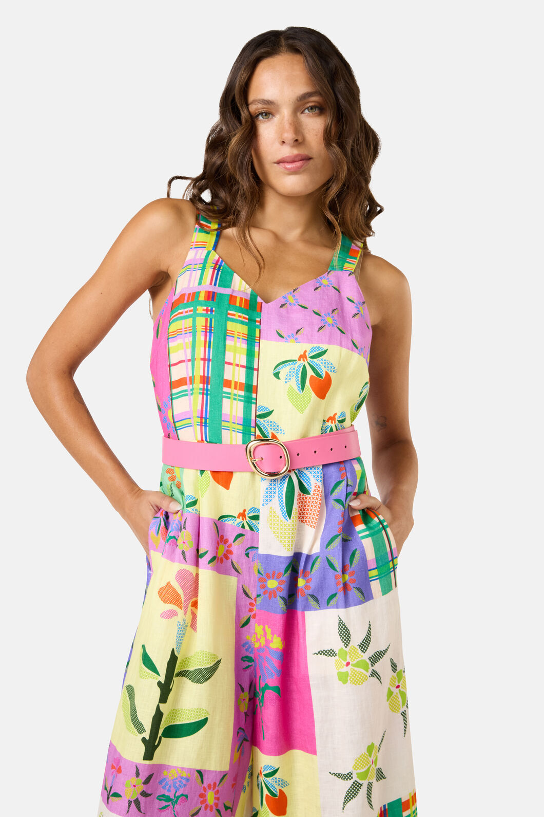 Gorman NZ - Wavy Waist Belt Pink - black