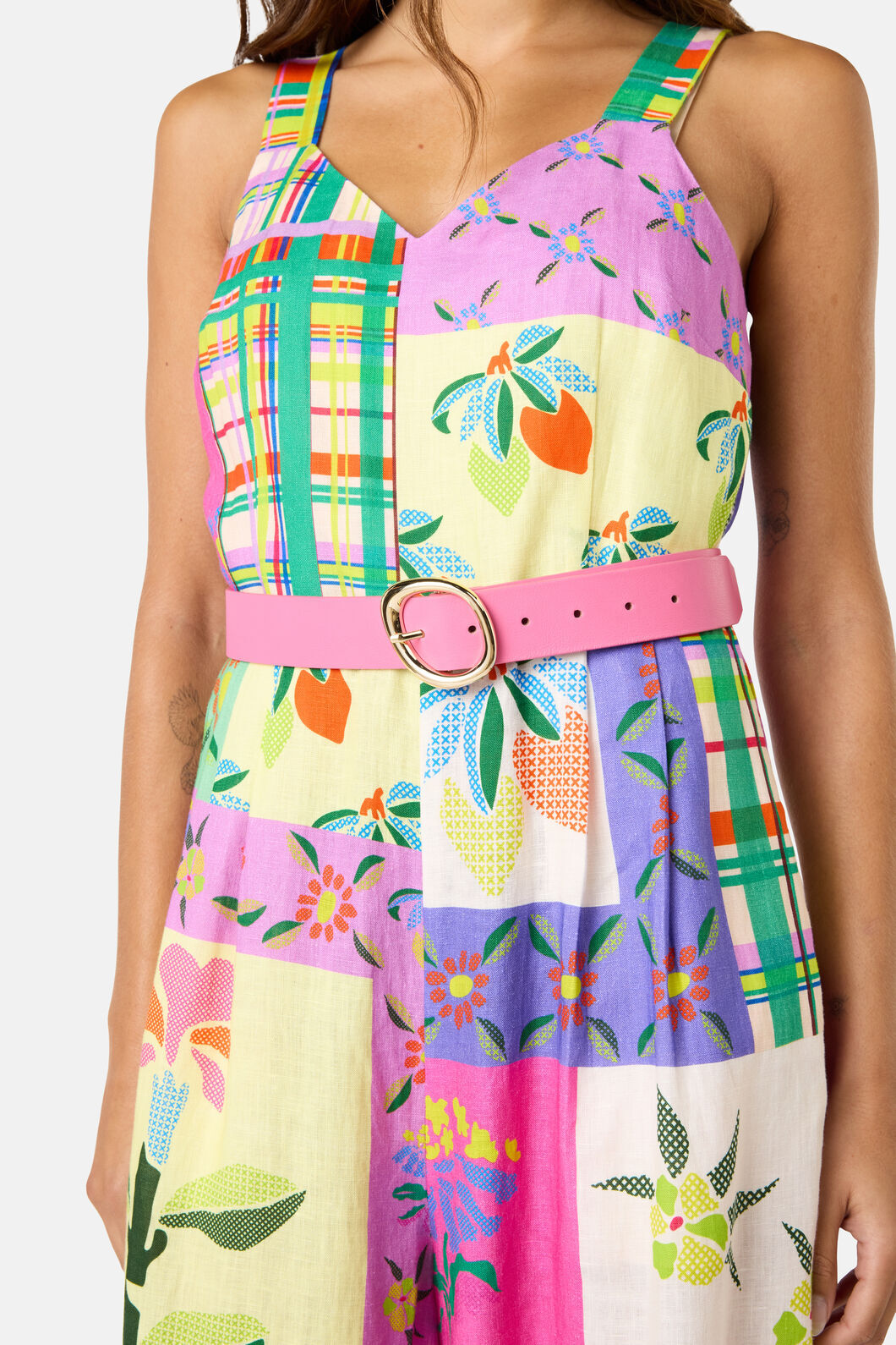 Gorman NZ - Wavy Waist Belt Pink - black