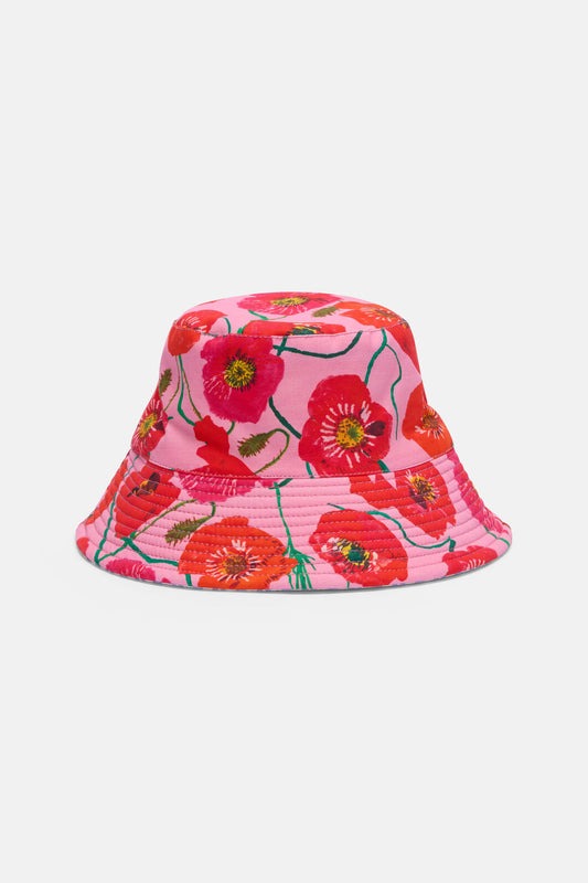 Gorman NZ - Poppies Bucket Hat - print