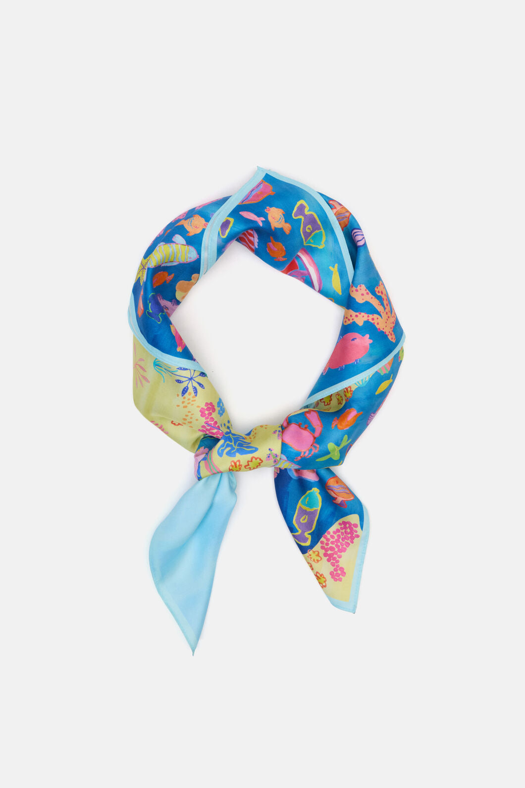 Gorman NZ - Fish Ahoy Square Scarf - print