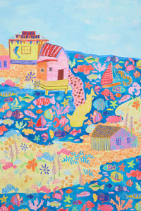 Gorman NZ - Fish Ahoy Square Scarf - print