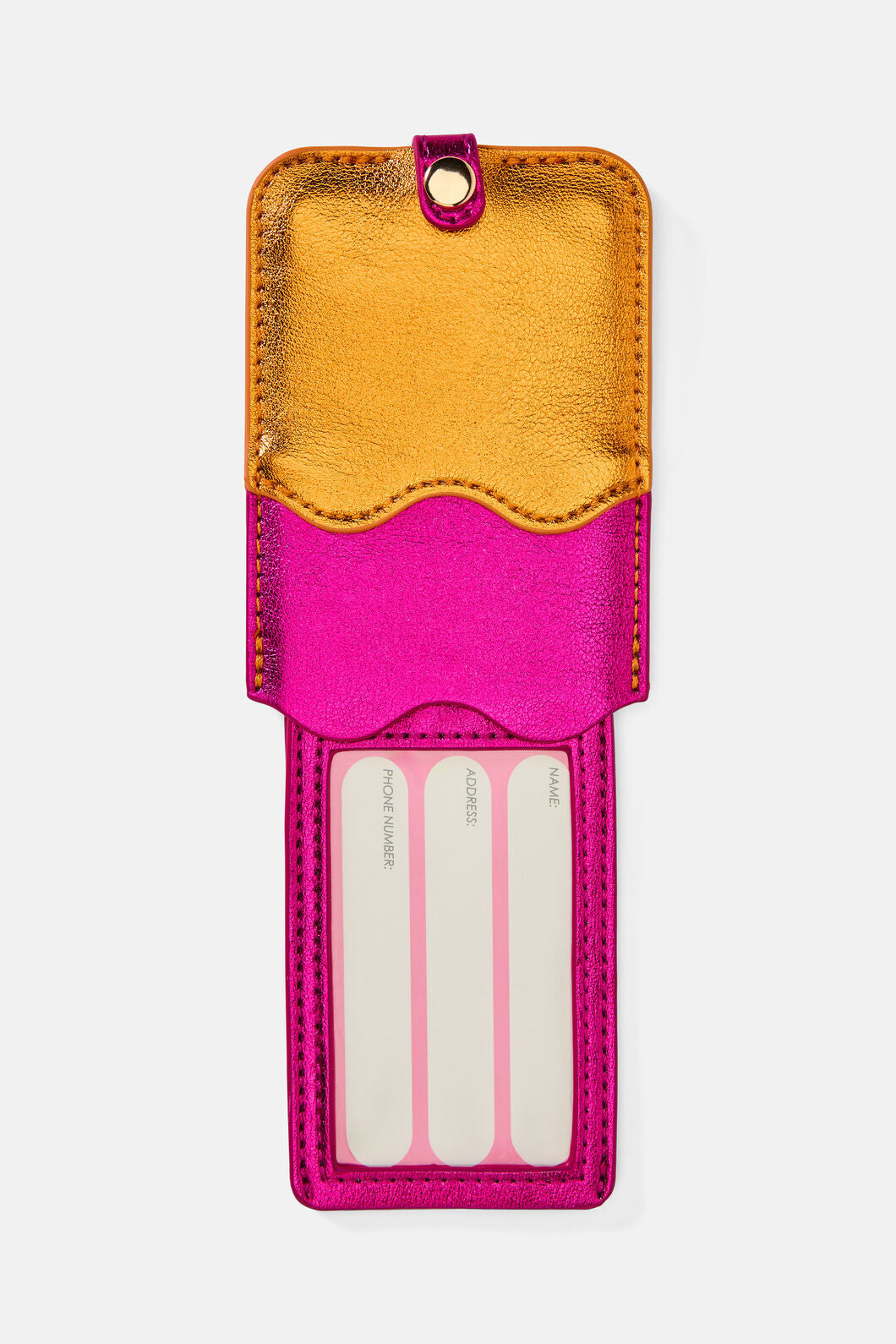 Gorman NZ - Wavy Luggage Tag - orange