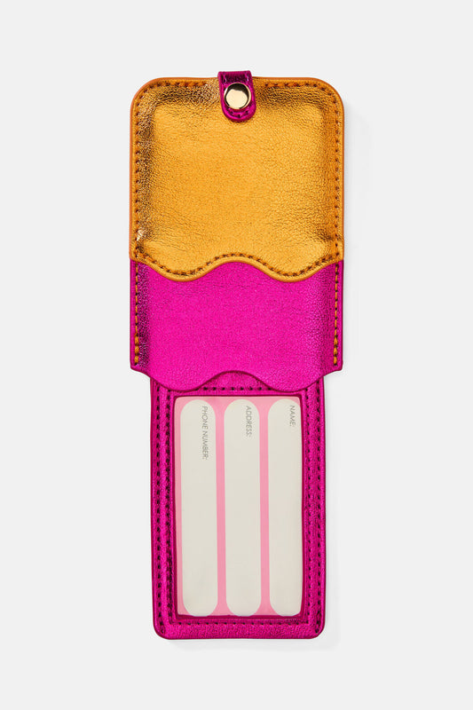 Gorman NZ - Wavy Luggage Tag - orange