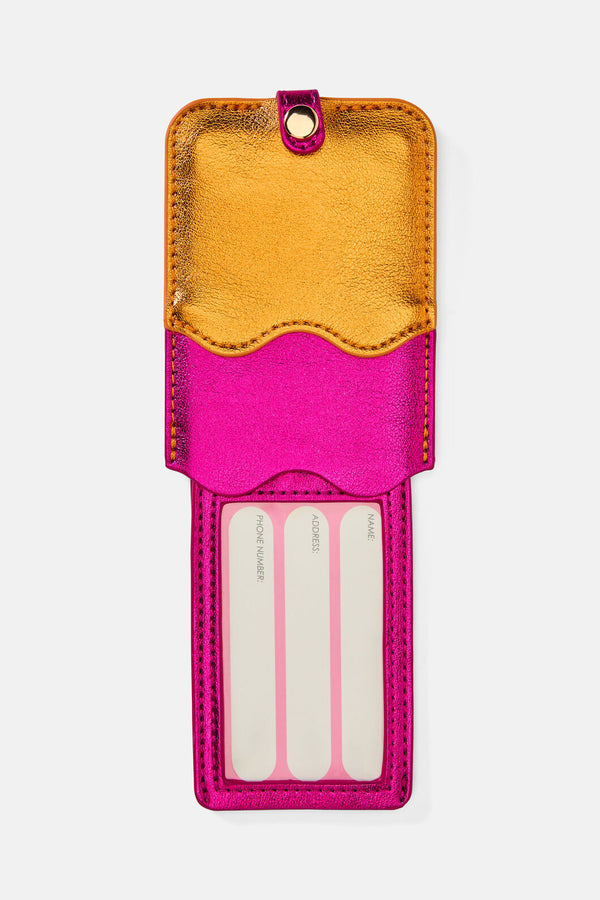 Gorman NZ - Wavy Luggage Tag - orange