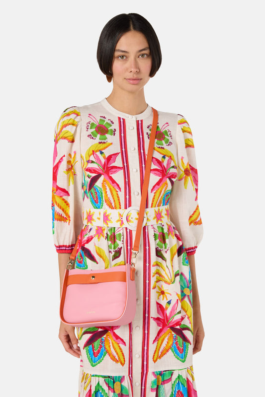 Gorman NZ - Billie Leather Crossbody Bag - orange-pink