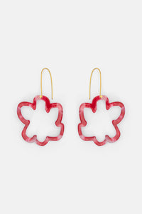 Gorman NZ - Mega Daisy Earrings Orange - red