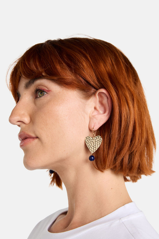 Gorman NZ - Heart Beat Earrings - gold