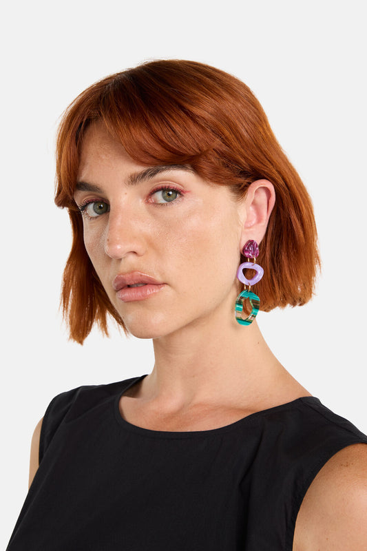 Gorman NZ - Tropic Drop Earrings - multi