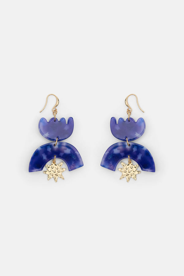 Gorman NZ - Tropic Star Earrings - blue