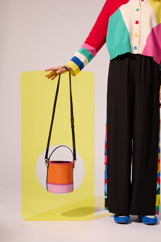 Gorman NZ - Paloma Bucket Bag - orange-pink