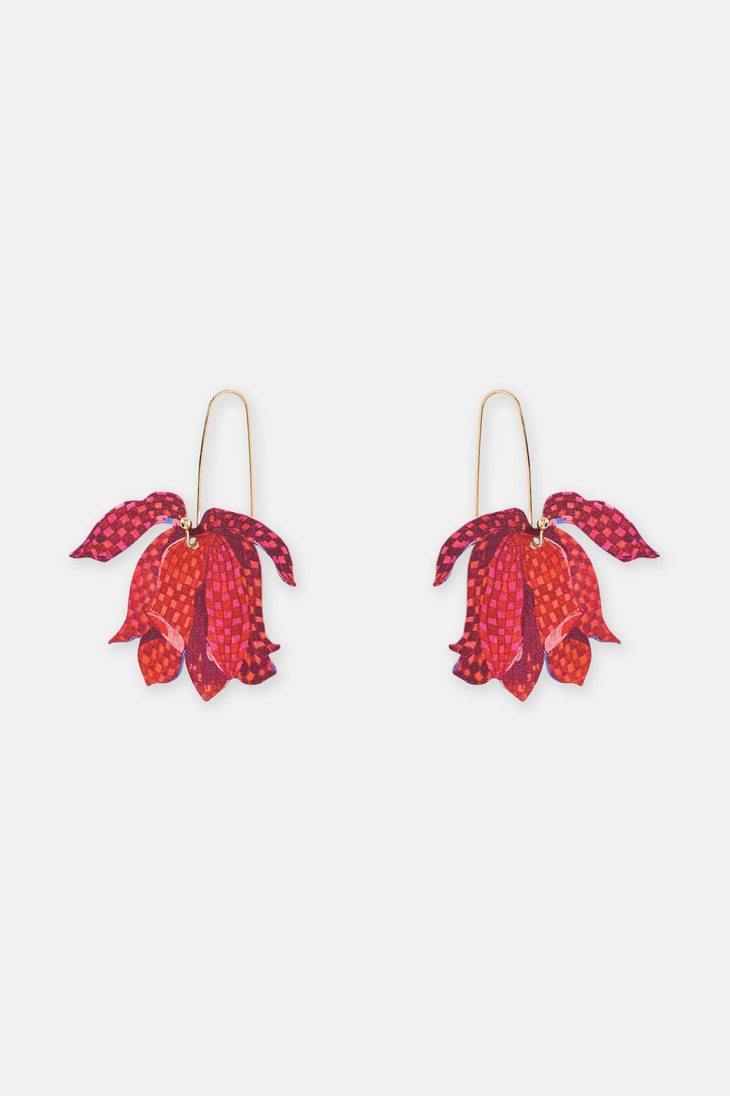 Gorman NZ - Checkered Lily Earrings - multi