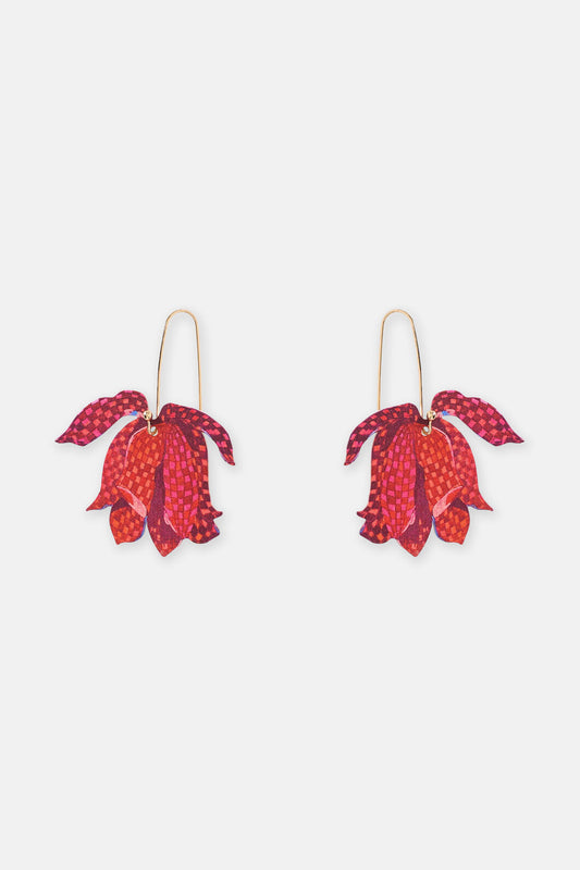 Gorman NZ - Checkered Lily Earrings - multi