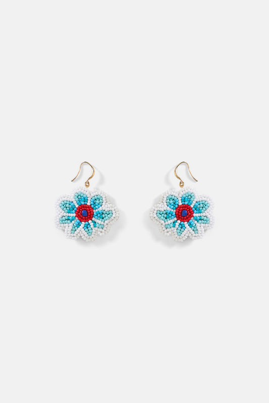 Gorman NZ - Little Flower Beaded Earrings - multi